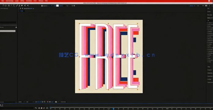 AE动态字体设计动画制作视频教程(图2) AE动态字体设计动画制作视频教程(图2)