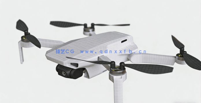 C4D建模大师无人机工业建模展UV绑定动画Octane材质渲染高级教程(图1) C4D建模大师无人机工业建模展UV绑定动画Octane材质渲染高级教程(图1)