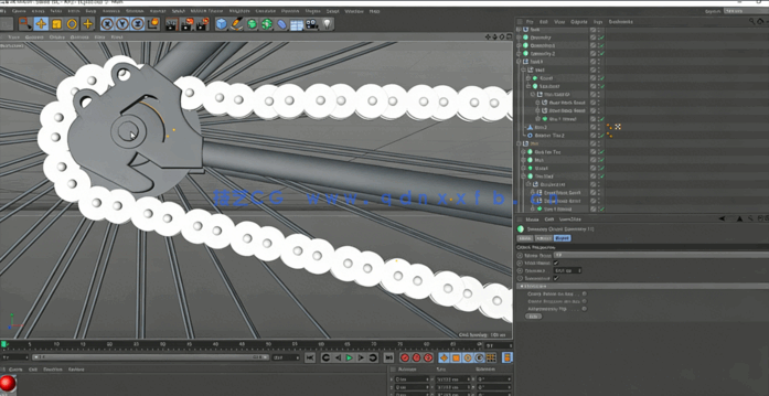 C4D全细节精品自行车建模渲染教程(图3) C4D全细节精品自行车建模渲染教程(图3)