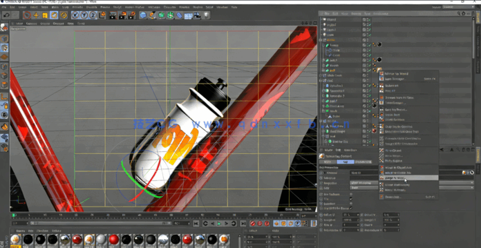 C4D全细节精品自行车建模渲染教程(图4) C4D全细节精品自行车建模渲染教程(图4)
