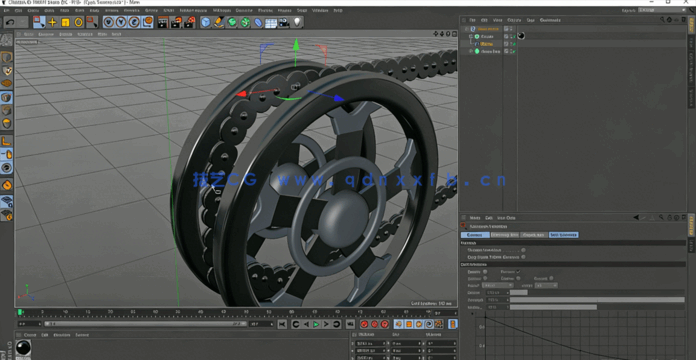 C4D全细节精品自行车建模渲染教程(图5) C4D全细节精品自行车建模渲染教程(图5)