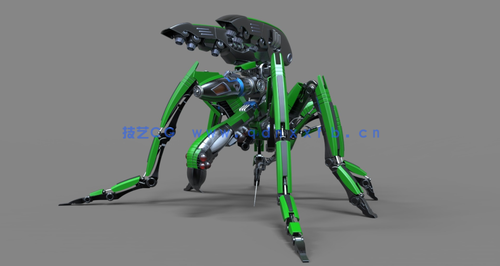 C4D高级机械蚊子机器人建模布线xpresso节点绑定骨骼联动动画教程(含工程)(图5) C4D高级机械蚊子机器人建模布线xpresso节点绑定骨骼联动动画教程(含工程)(图5)