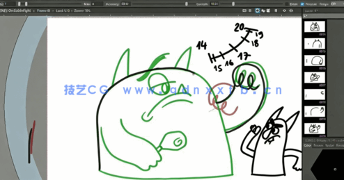 OpenToonz动画师养成基础技能训练视频教程(图4) OpenToonz动画师养成基础技能训练视频教程(图4)