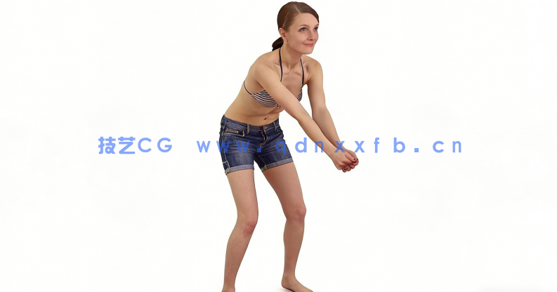 海滩人物3D模型(图3) 海滩人物3D模型(图3)