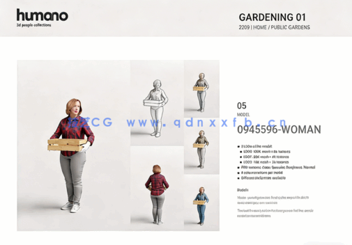 6个姿势3d人物模型Humano 3D- 2209 - Gardening 01(图4) 6个姿势3d人物模型Humano 3D- 2209 - Gardening 01(图4)