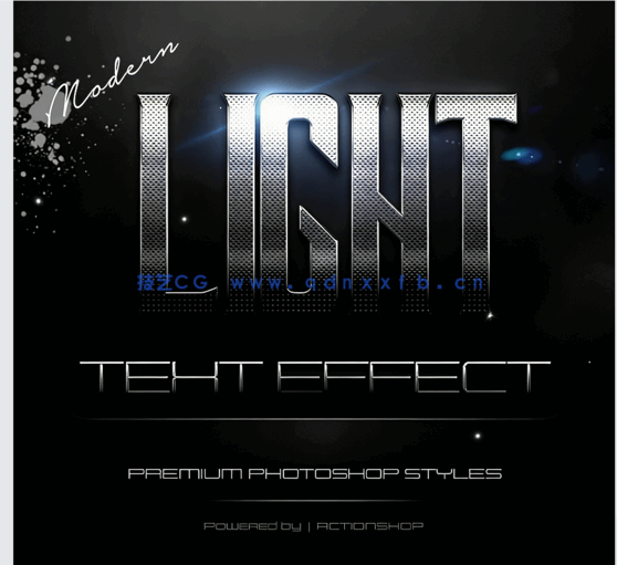 现代时尚发光效果金属质感艺术特效PSD字模第五季(图1) 现代时尚发光效果金属质感艺术特效PSD字模第五季(图1)