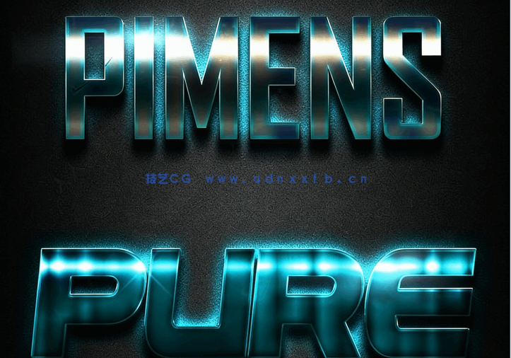 现代时尚发光效果金属质感艺术特效PSD字模第五季(图4) 现代时尚发光效果金属质感艺术特效PSD字模第五季(图4)