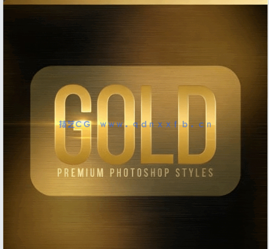 优雅高贵闪耀黄金质感艺术特效PSD字模(图1)