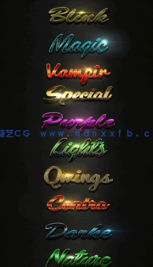 十组创意闪亮金色高贵质感艺术特效PSD字模第三季(图3) 十组创意闪亮金色高贵质感艺术特效PSD字模第三季(图3)