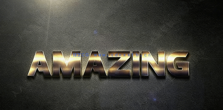 3D闪耀金属质感光晕艺术特效PSD字模第十季(图5)