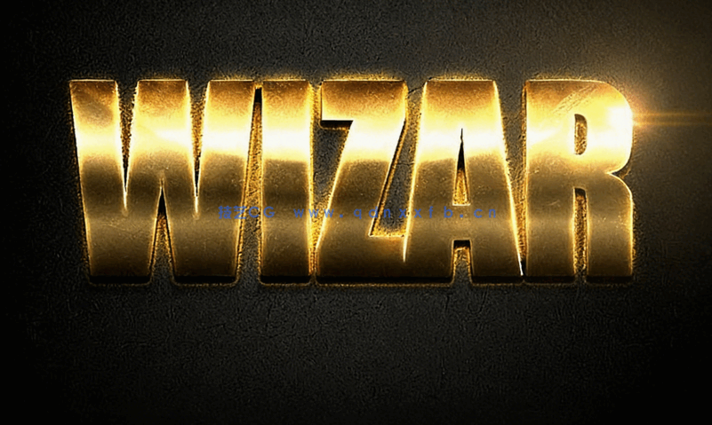 10组专业金属光泽文字艺术特效PSD字模第一季(图5)