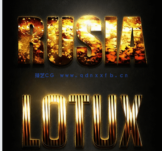 10组专业金属光泽文字艺术特效PSD字模第四季(图1) 10组专业金属光泽文字艺术特效PSD字模第四季(图1)