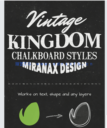 高质量繁体黑板风格字体特效PSD字模合集(图1) 高质量繁体黑板风格字体特效PSD字模合集(图1)