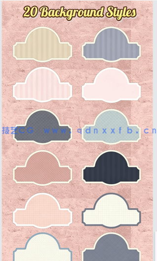 可爱简单不同颜色抠图字体特效PSD字模(图1) 可爱简单不同颜色抠图字体特效PSD字模(图1)