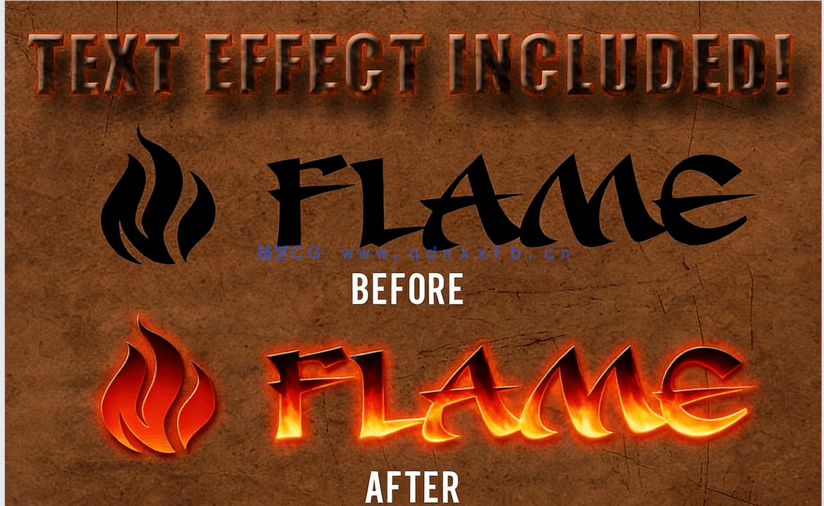 12种高质量烟雾火焰特效PSD字模(图1) 12种高质量烟雾火焰特效PSD字模(图1)