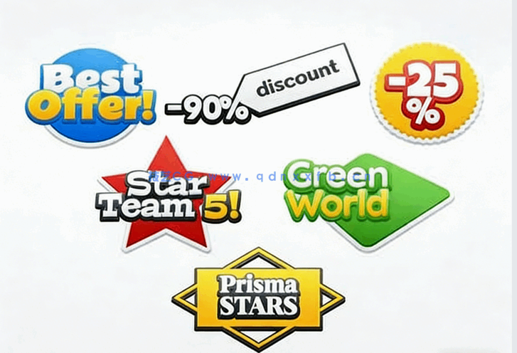 多种颜色立体简单实用字体特效PSD模板合集(图4) 多种颜色立体简单实用字体特效PSD模板合集(图4)