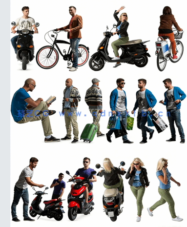 VizPeople Casual v5 后期悠闲人物素材(图1) VizPeople Casual v5 后期悠闲人物素材(图1)