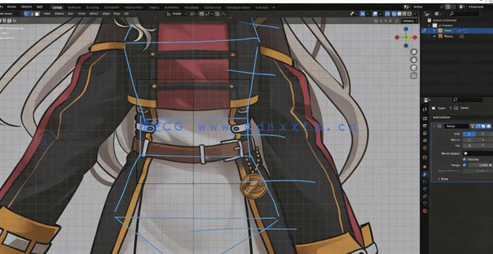 可爱美少女虚拟主播角色完整制作工作流程视频教程 (图3) 可爱美少女虚拟主播角色完整制作工作流程视频教程 (图3)