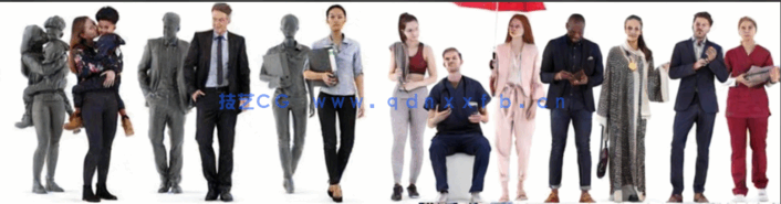 C4D各种姿势现代建筑漫点缀游场景人物展示模型大合集(图5) C4D各种姿势现代建筑漫点缀游场景人物展示模型大合集(图5)