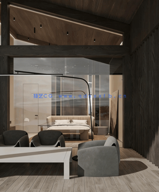 乌克兰侘寂风现代与原始质感室内设计案例合集 50套(图6) 乌克兰侘寂风现代与原始质感室内设计案例合集 50套(图6)