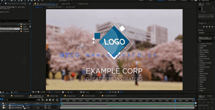 如何在After Effects中轻松制作Logo演绎动画视频教程(图5) 如何在After Effects中轻松制作Logo演绎动画视频教程(图5)