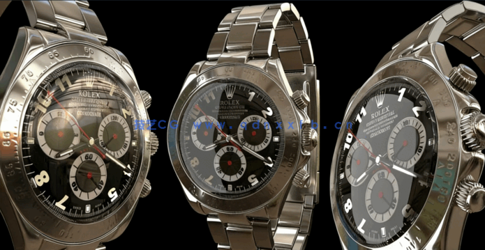 C4D制作逼真写实的手表建模渲染视频教程 Hard Surface 3D Modeling in Cinema(图1) C4D制作逼真写实的手表建模渲染视频教程 Hard Surface 3D Modeling in Cinema(图1)