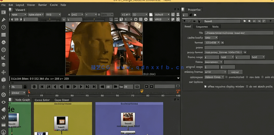 Nuke视觉特效VFX数字合成与3D整合技术视频教程(图4) Nuke视觉特效VFX数字合成与3D整合技术视频教程(图4)