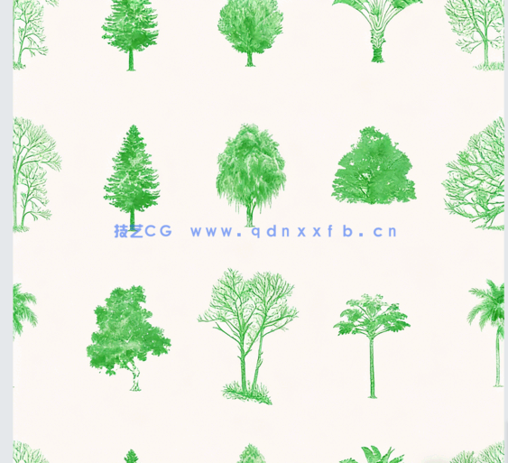 109款PS小清新立面树笔刷(图1) 109款PS小清新立面树笔刷(图1)