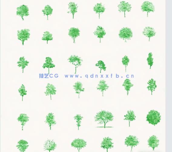 109款PS小清新立面树笔刷(图2) 109款PS小清新立面树笔刷(图2)