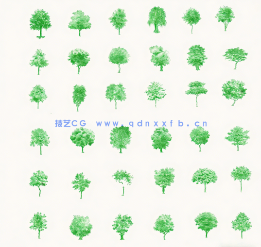 109款PS小清新立面树笔刷(图3) 109款PS小清新立面树笔刷(图3)