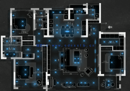 PS灯光彩平设计简约模板(图8)