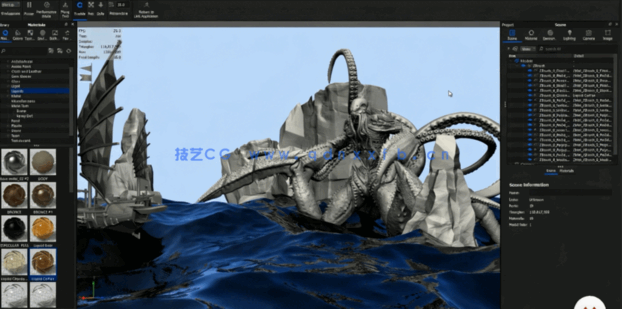 Zbrush邪恶海怪角色数字雕刻设计视频教程 (图4) Zbrush邪恶海怪角色数字雕刻设计视频教程 (图4)