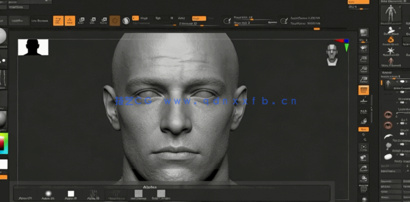 AAA级游戏3D角色艺术制作视频教程 - 人物身体篇(图3) AAA级游戏3D角色艺术制作视频教程 - 人物身体篇(图3)