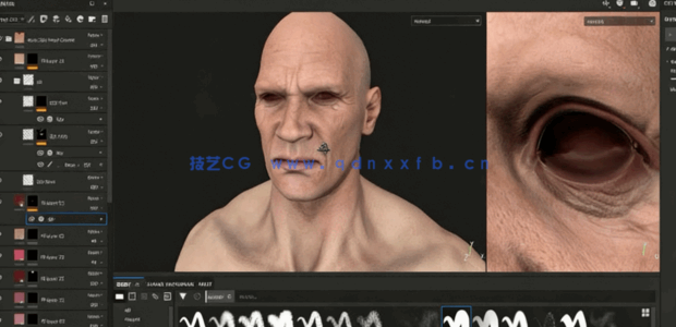 AAA级游戏3D角色艺术制作视频教程 - 人物身体篇(图5) AAA级游戏3D角色艺术制作视频教程 - 人物身体篇(图5)