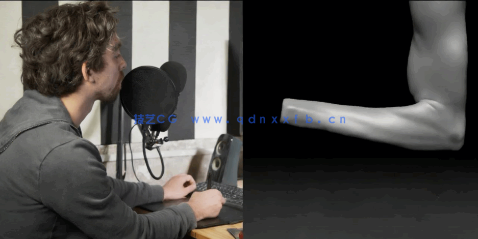 Zbrush人类身体解剖特征雕刻技术视频教程 (图5) Zbrush人类身体解剖特征雕刻技术视频教程 (图5)