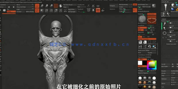 ZBrush超现实概念机械生物美学艺术笔刷使用技术视频(图2) ZBrush超现实概念机械生物美学艺术笔刷使用技术视频(图2)