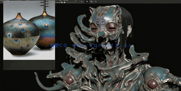 ZBrush极富想象力概念雕刻艺术大师级工作流视频教程 (图4) ZBrush极富想象力概念雕刻艺术大师级工作流视频教程 (图4)