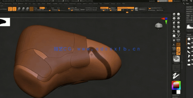 ZBrush逼真耐克Nike运动鞋实例雕刻视频教程(图2) ZBrush逼真耐克Nike运动鞋实例雕刻视频教程(图2)