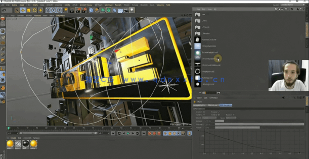 C4D+AE教程-华丽栏目包装文字玻璃材质 Gorgeous column packaging tutorial(图2) C4D+AE教程-华丽栏目包装文字玻璃材质 Gorgeous column packaging tutorial(图2)