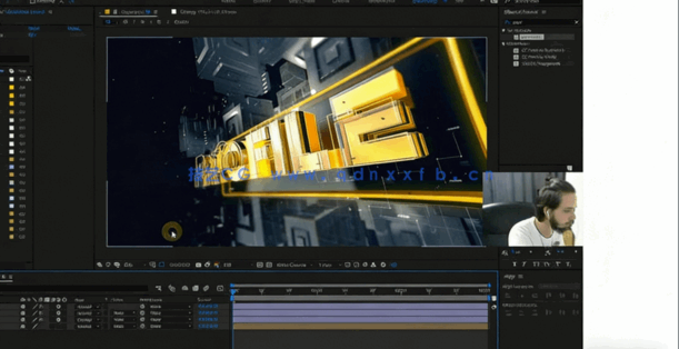C4D+AE教程-华丽栏目包装文字玻璃材质 Gorgeous column packaging tutorial(图3) C4D+AE教程-华丽栏目包装文字玻璃材质 Gorgeous column packaging tutorial(图3)