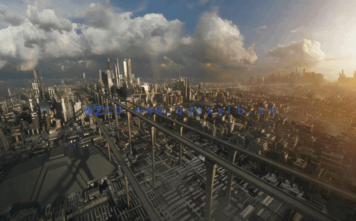 C4D+PS快速创建大型城市教程(图1) C4D+PS快速创建大型城市教程(图1)
