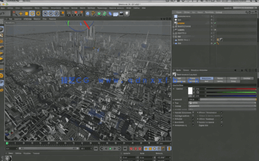 C4D+PS快速创建大型城市教程(图4) C4D+PS快速创建大型城市教程(图4)