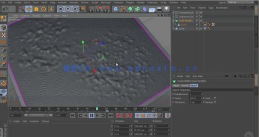 C4D+AE高级模拟油漆起泡风干掉皮布料撕裂教程 (图5) C4D+AE高级模拟油漆起泡风干掉皮布料撕裂教程 (图4)