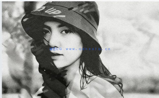 单色印刷油墨半色调凸版照片效果PSD模板(图3) 单色印刷油墨半色调凸版照片效果PSD模板(图3)