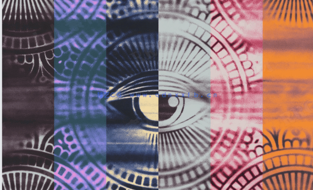 模糊脏热印刷抽象插图效果PSD模板(图4) 模糊脏热印刷抽象插图效果PSD模板(图4)