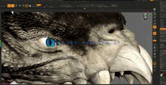 Zbrush超现实概念生物毒蛇龙完整制作流程视频教程(图4) Zbrush超现实概念生物毒蛇龙完整制作流程视频教程(图4)