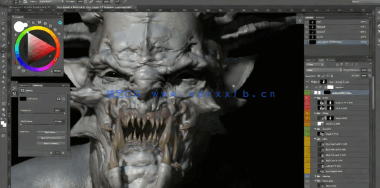 Zbrush数字雕刻高质量渲染技术训练视频教程 (图3) Zbrush数字雕刻高质量渲染技术训练视频教程 (图3)