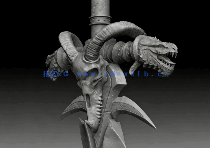 Zbrush与Blender魔兽寒霜之剑完整实例制作视频教程(图3) Zbrush与Blender魔兽寒霜之剑完整实例制作视频教程(图3)