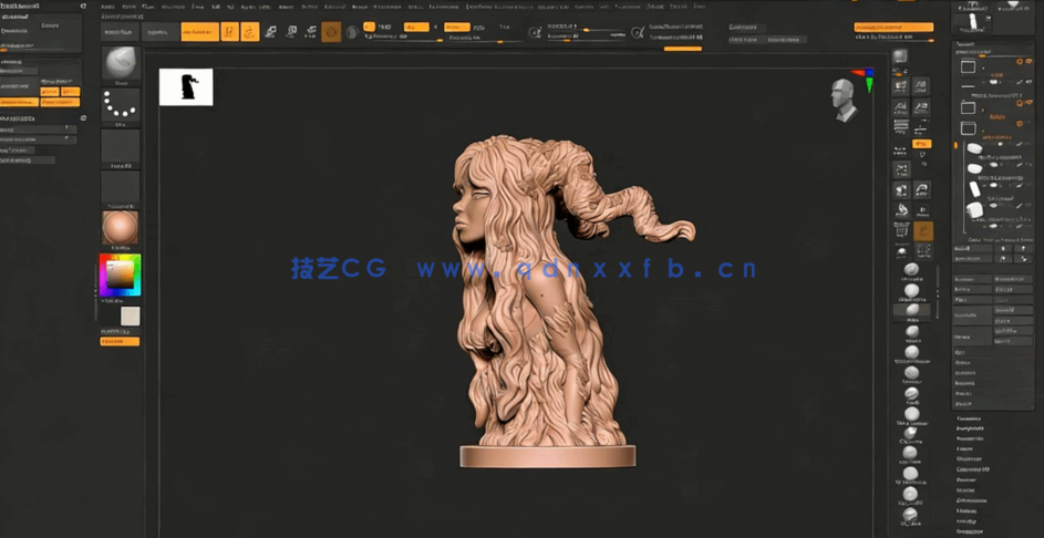 Zbrush从概念草图到3D打印雕塑工作流程视频教程 (图3) Zbrush从概念草图到3D打印雕塑工作流程视频教程 (图3)