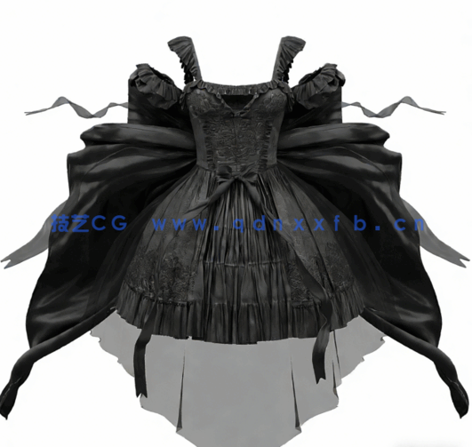 ZBrush 3dsmax SP多利亚哥特式服装的设计建模与贴图制作视频教程 (图2) ZBrush 3dsmax SP多利亚哥特式服装的设计建模与贴图制作视频教程 (图2)